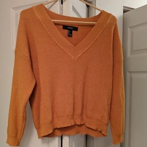 Mustard v-neck sweater